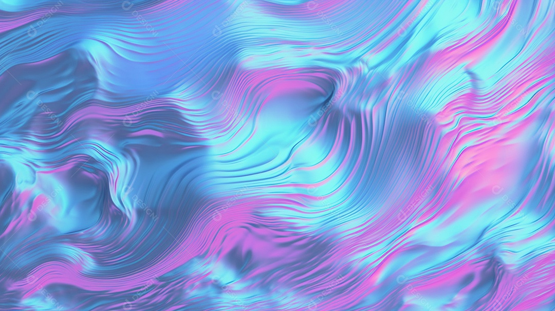 Holográfico dos anos 80 rosa e azul fosco sem emendas