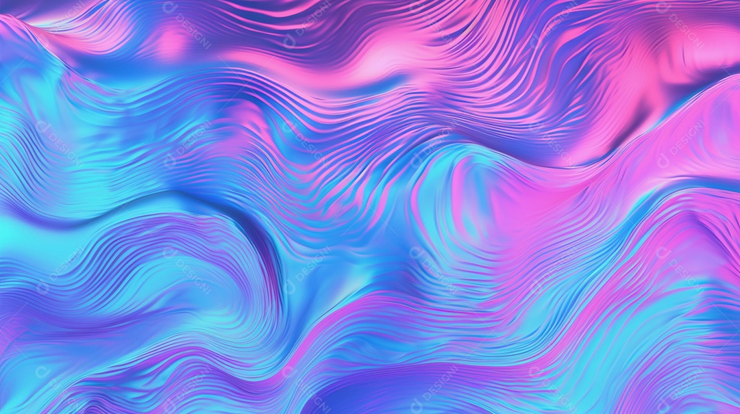 Holográfico dos anos 80 rosa e azul fosco sem emendas