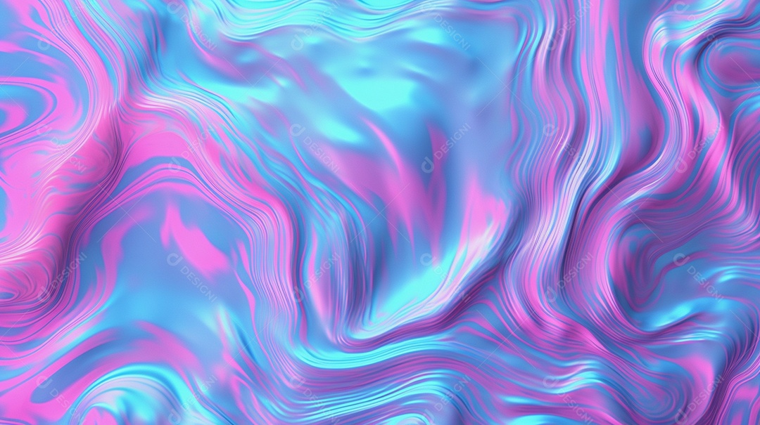 Holográfico dos anos 80 rosa e azul fosco sem emendas