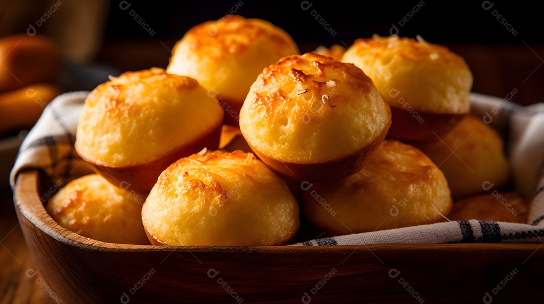 Pão De Queijo Em Vasilha