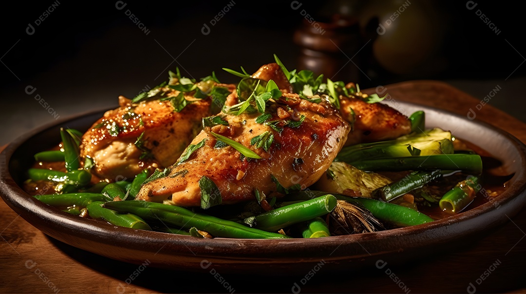 Prato De Coxa De Frango Com Quiabo