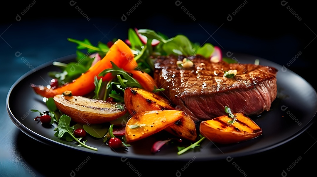 Prato De Bife Grelhado e Outros Acompanhamentos