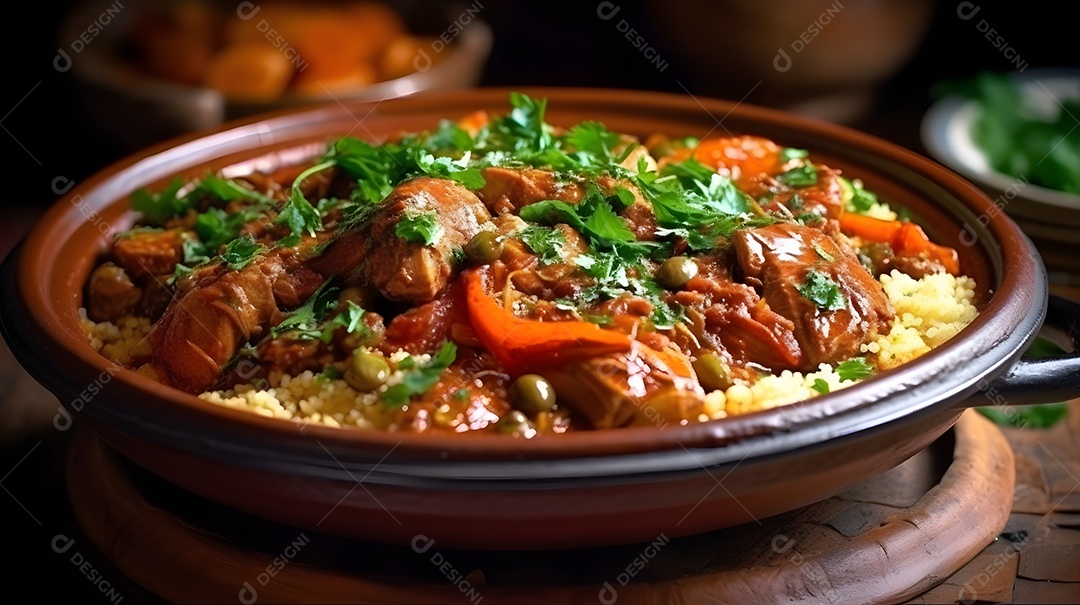 Prato De Comida Cozido De Carne