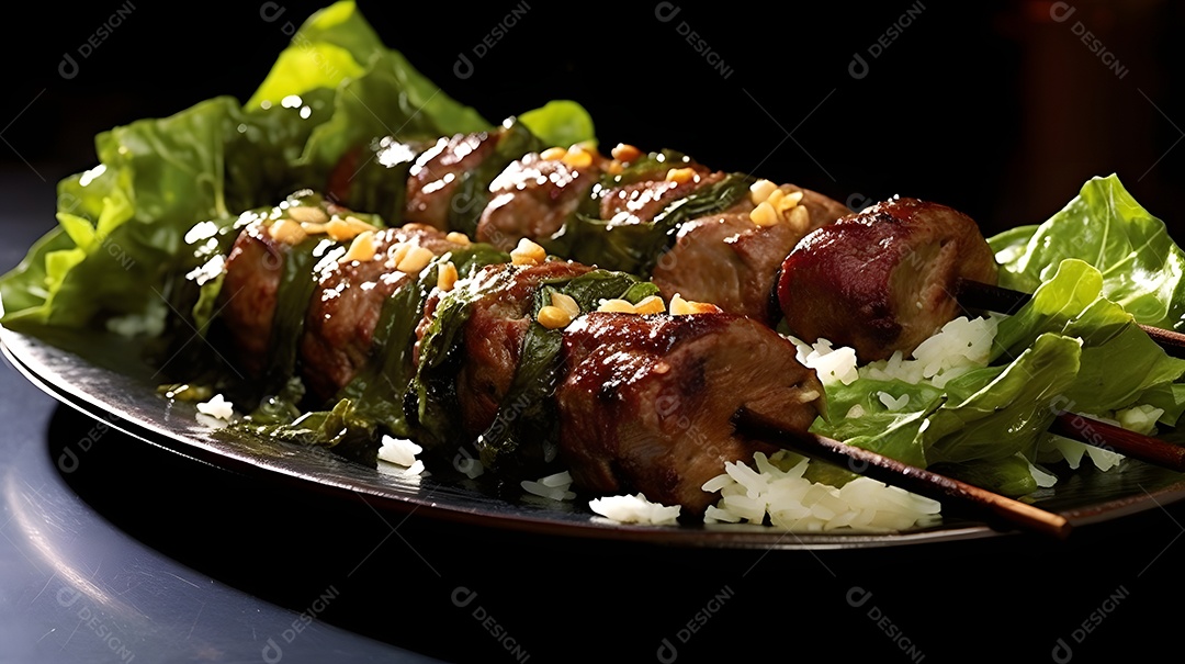 Espetinhos Grelhados Japonês