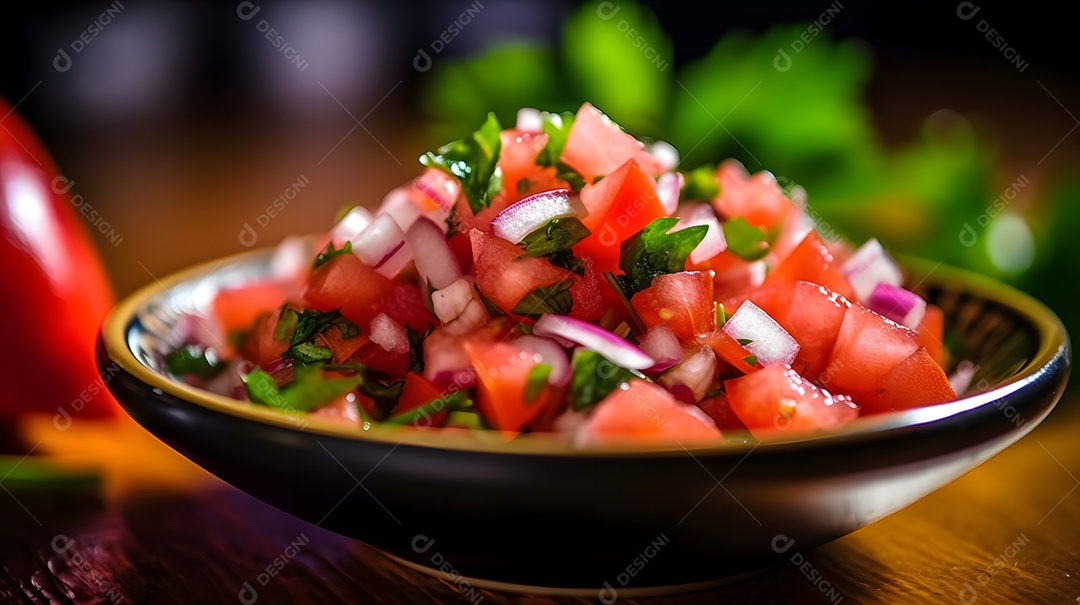 Prato De Comida Pico De Gallo