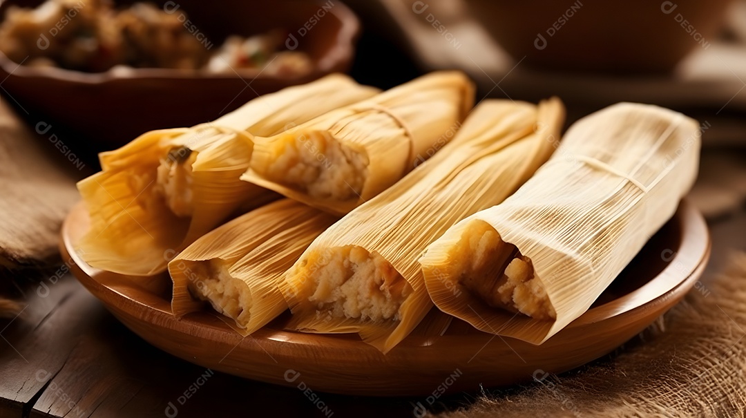 Prato De Comida Tamal Pork Tamales