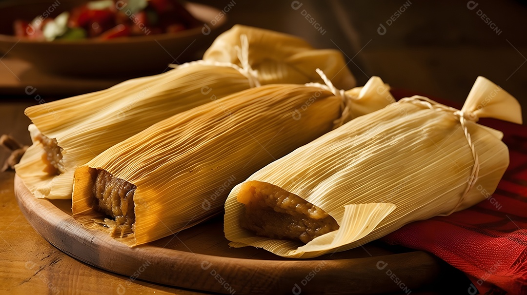 Prato De Comida Tamal Pork Tamales