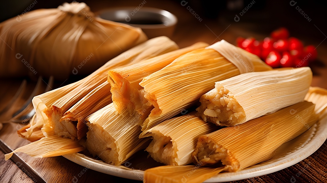 Prato De Comida Tamal Pork Tamales