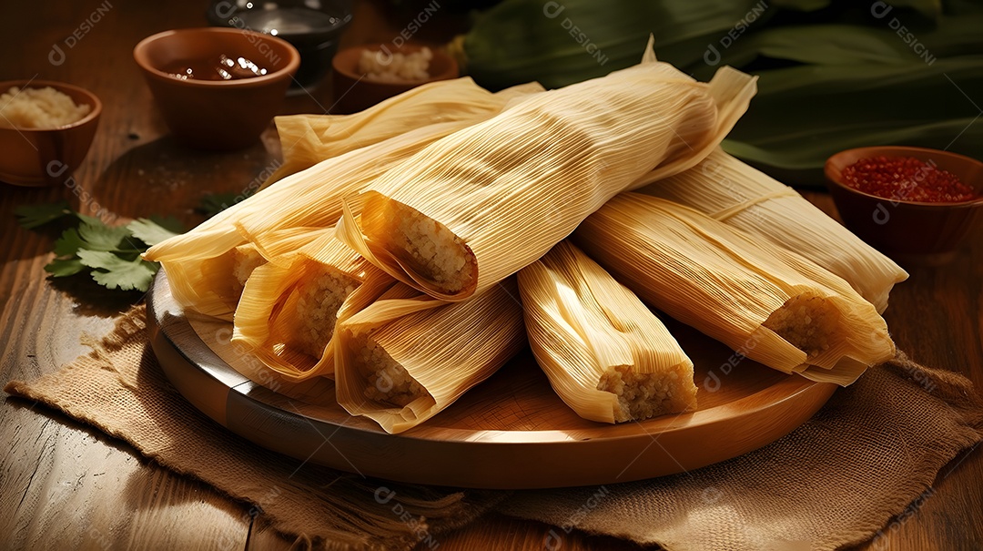 Prato De Comida Tamal Pork Tamales