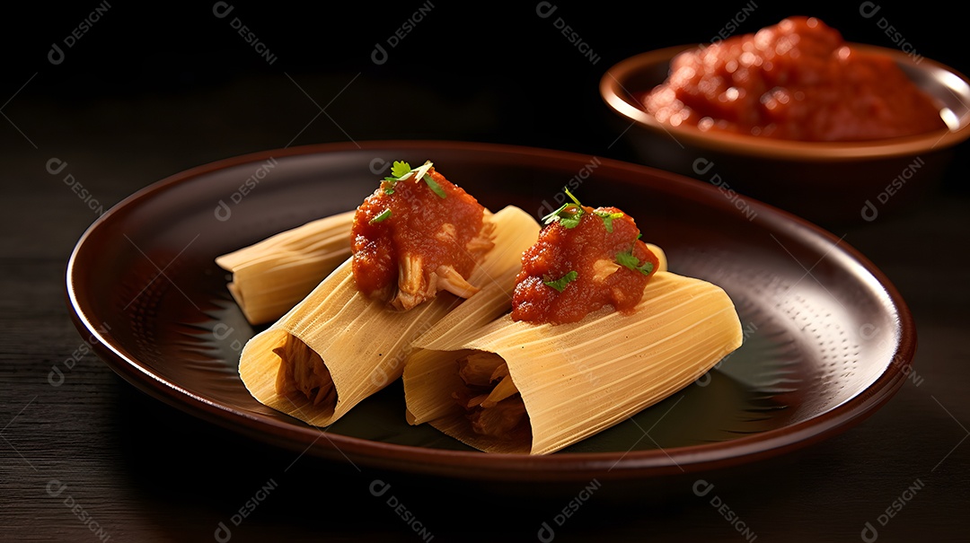 Prato De Comida Tamal Pork Tamales