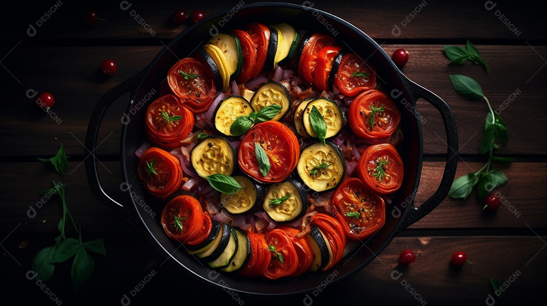 Prato De Comida Ratatouille