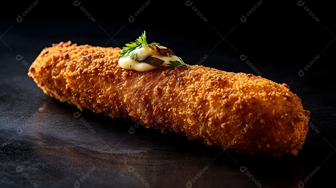 Bolinho sobre uma mesa de padaria