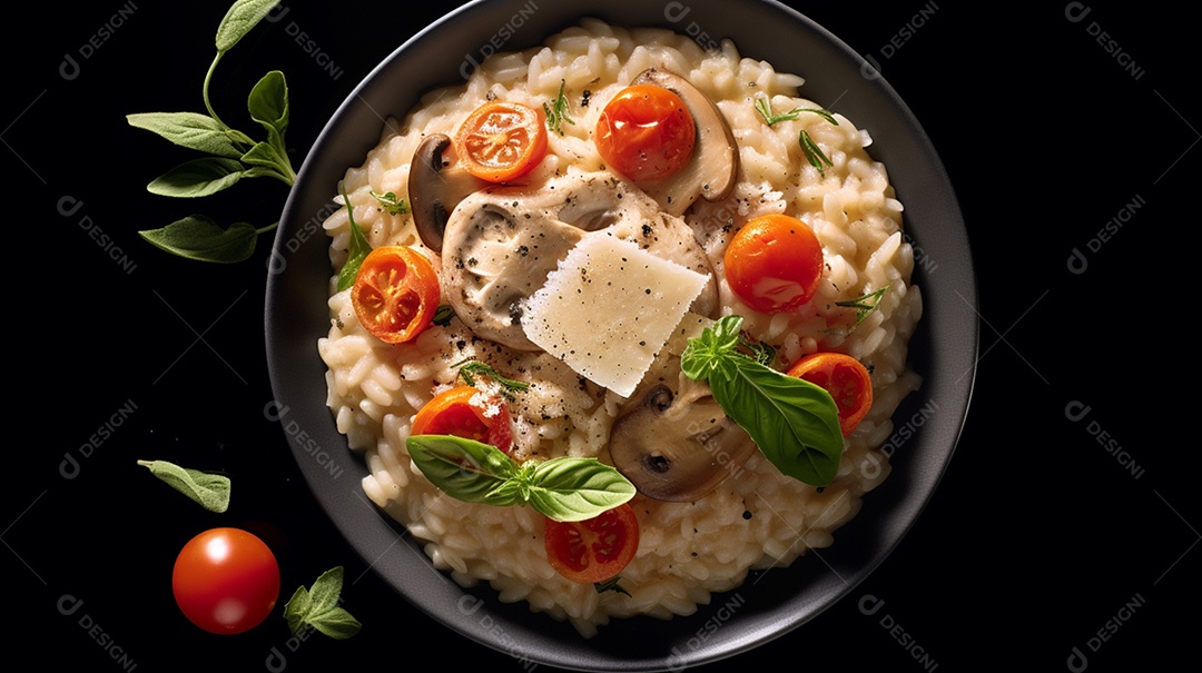 Prato de comida sobre uma mesa de restaurante