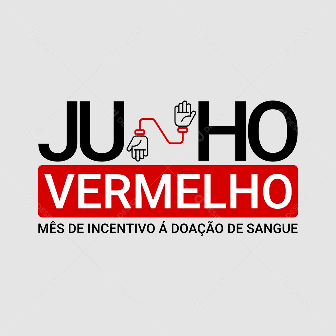 Logo Junho Vermelho AI + EPS Editável