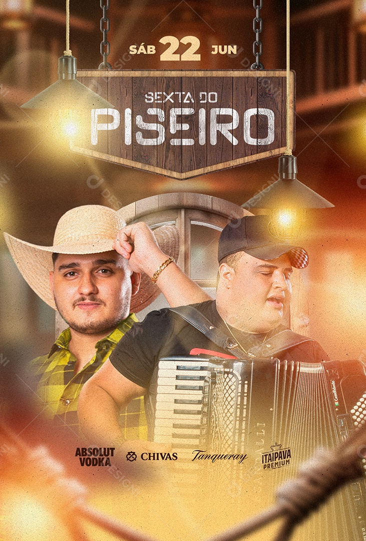Sexta Do Piseiro Flyer Biu Do Piseiro Tarcísio Do Acordeon Social Media PSD Editável
