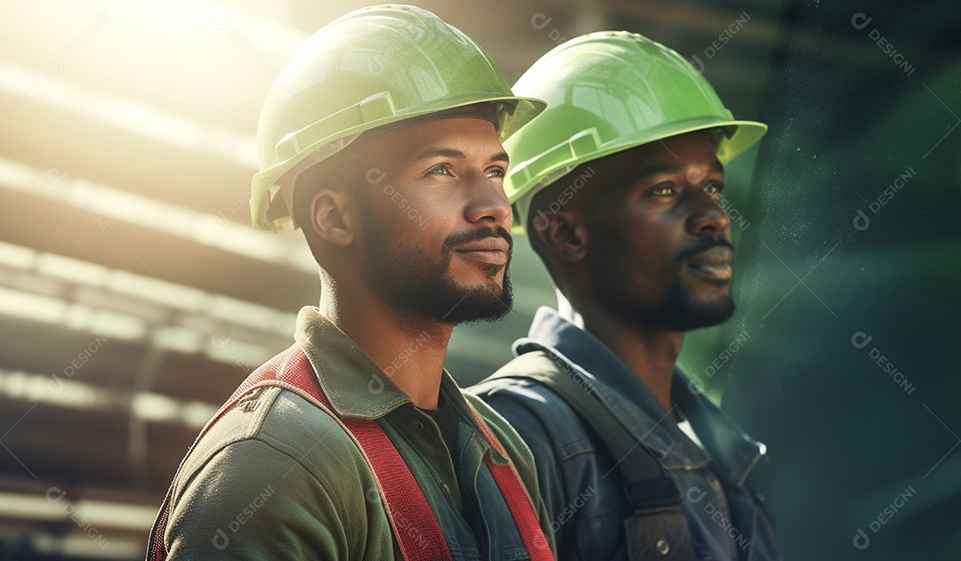 Homens técnicos instalador de placas solares