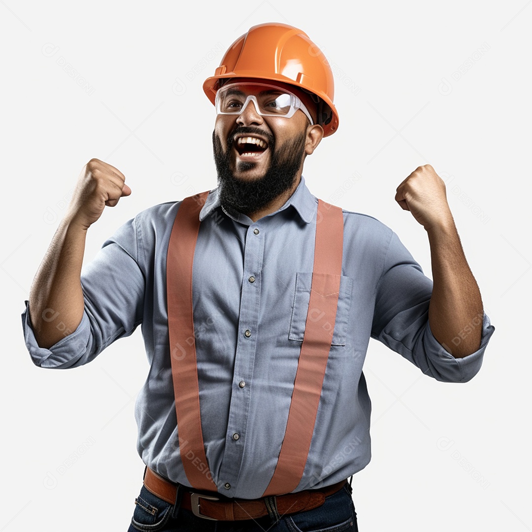 Homem engenheiro com capacete