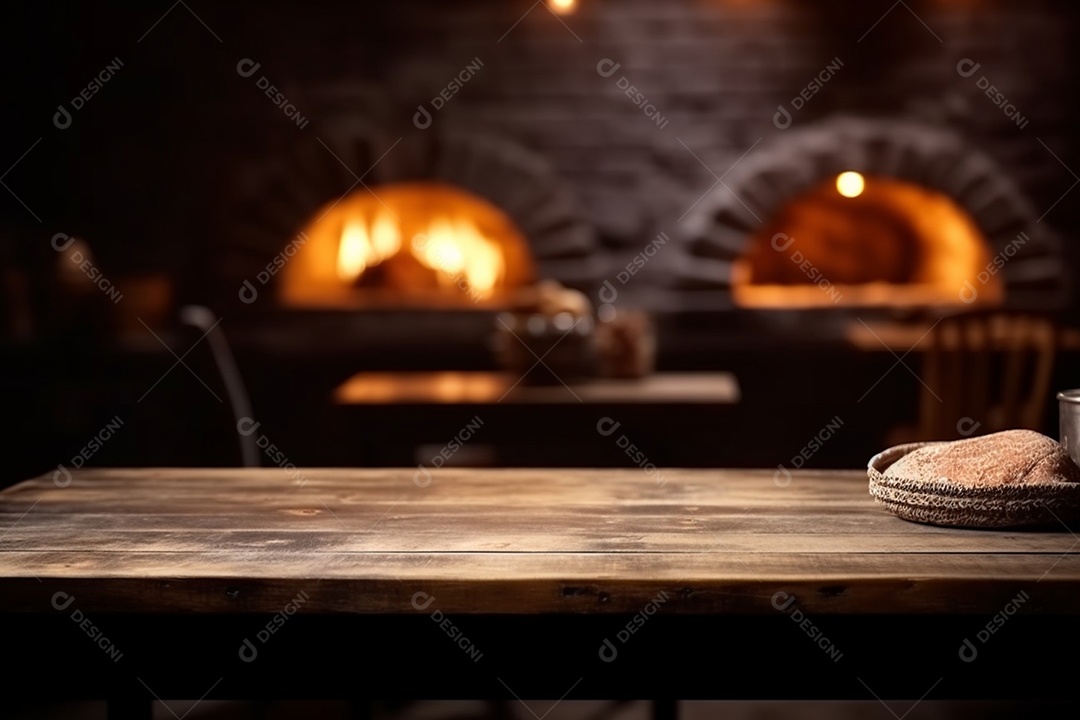 Meda madeira com fundo forno a lenha