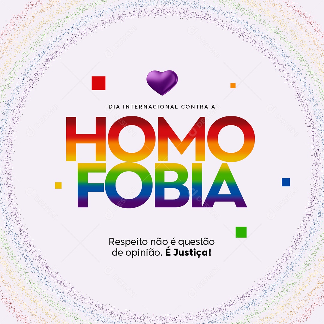 17 De Maio Dia Internacional Contra A Homofobia Social Media PSD Editável