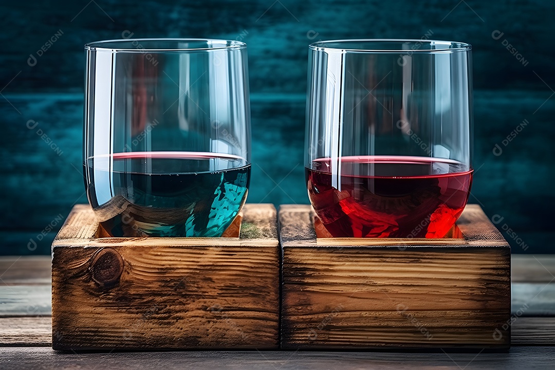 Taças De Vinho De Diferentes Sabor