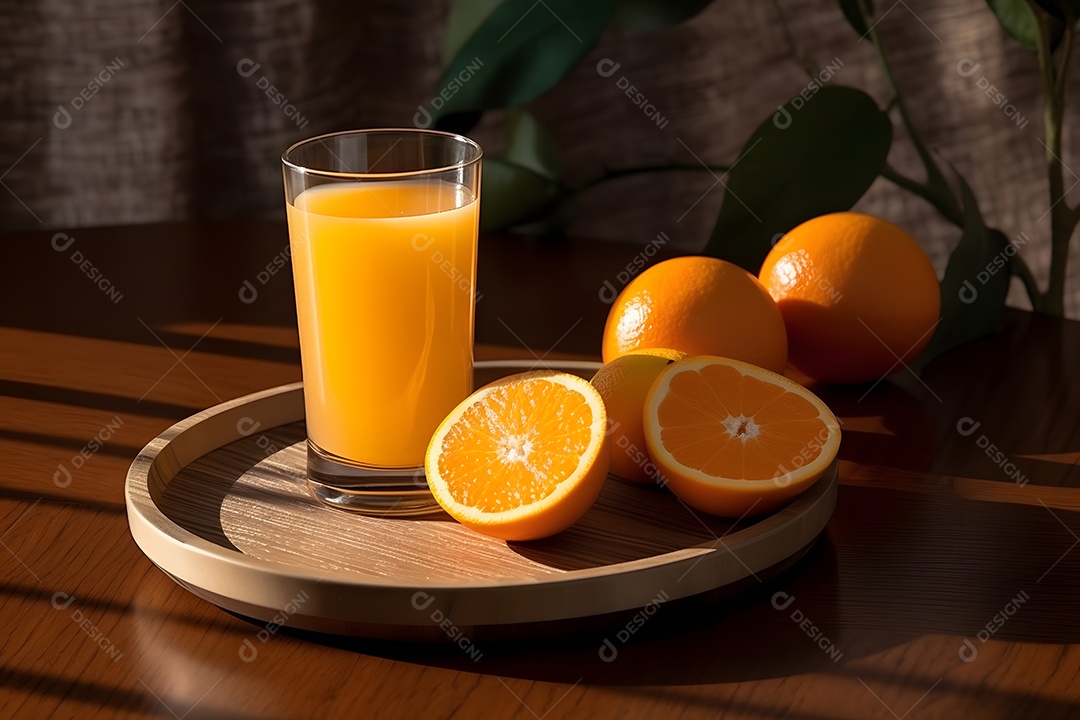 Copo De Suco De Laranja