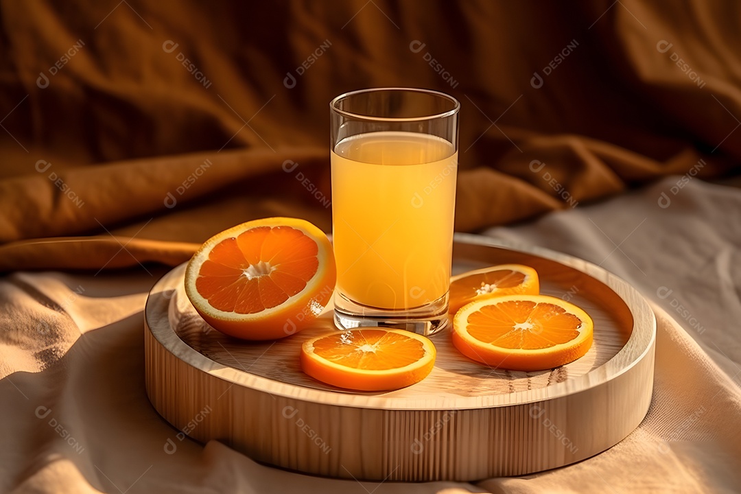 Copo De Suco De Laranja