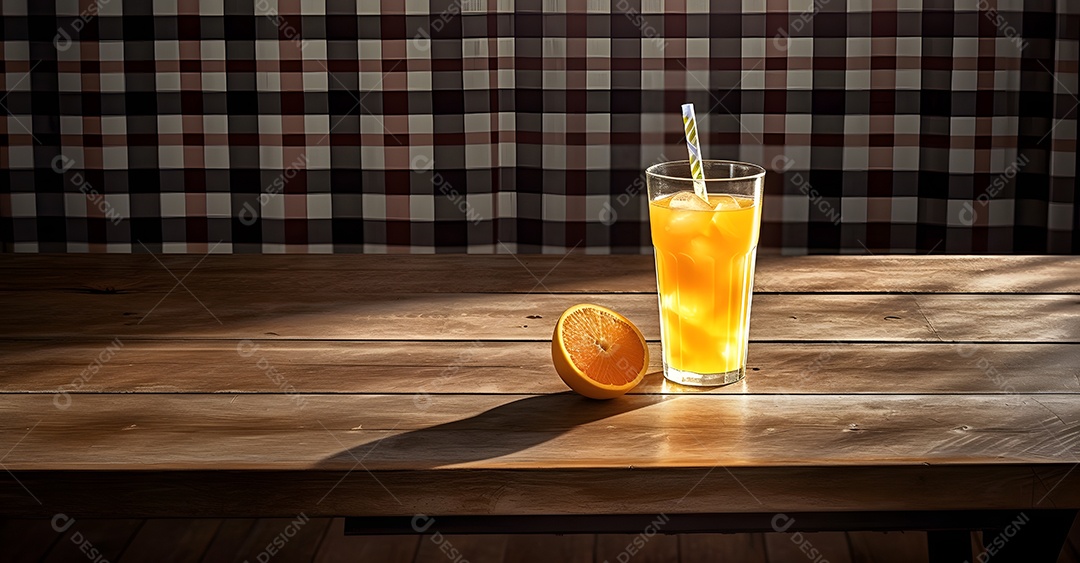 Copo De Suco De Laranja