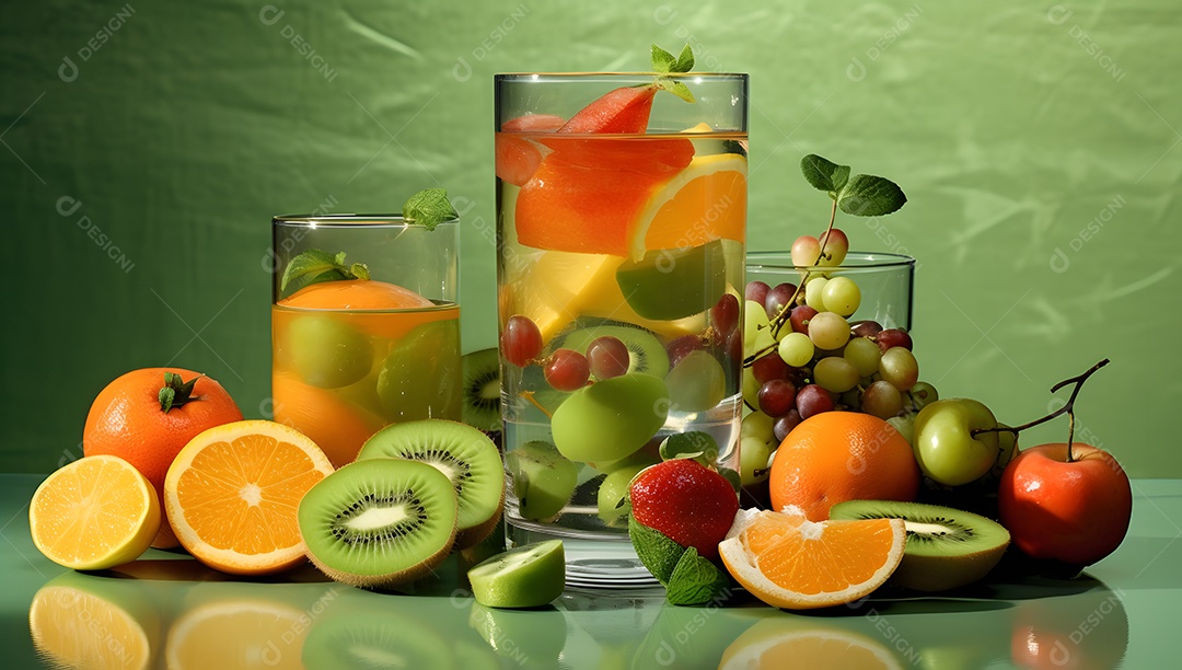 Vários Drinks De Bebidas