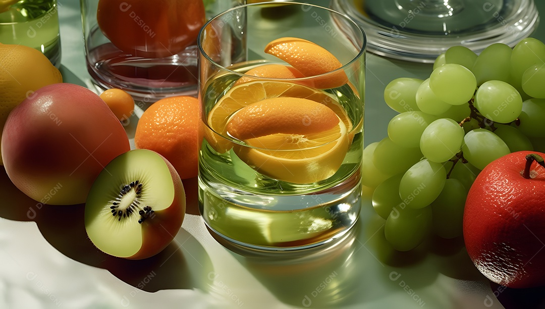 Vários Drinks De Bebidas