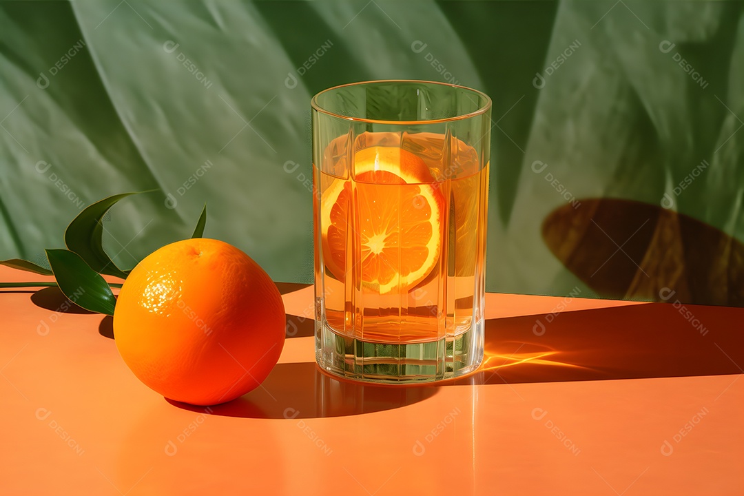 Copo De Suco De Laranja