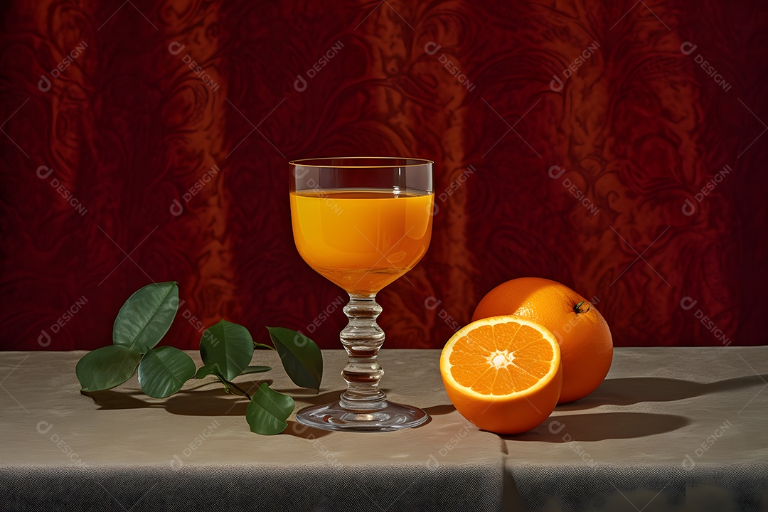 Copo De Suco De Laranja
