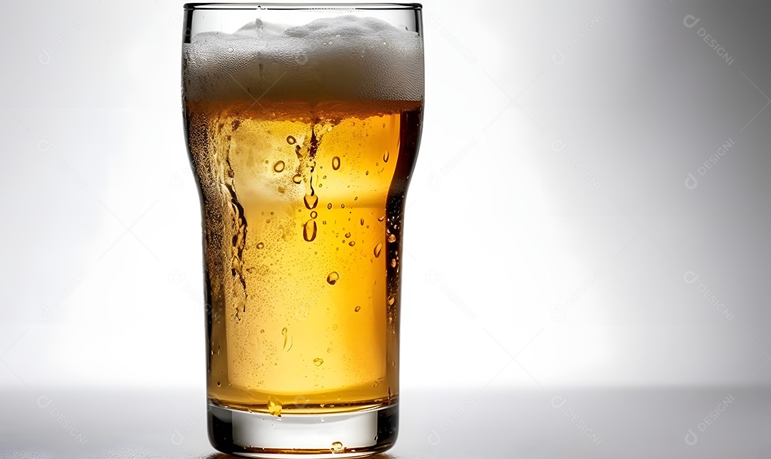 Copo De Cerveja Sobre A Mesa