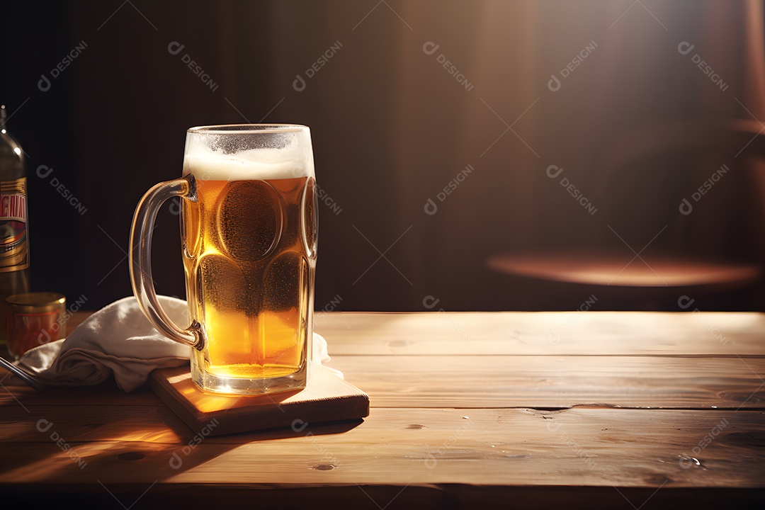 Copo De Cerveja Com Trigo e Cevada