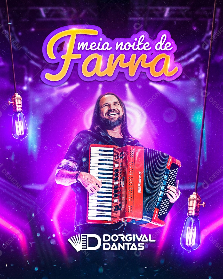Flyer Show Dorival Dantas Social Media PSD Editável