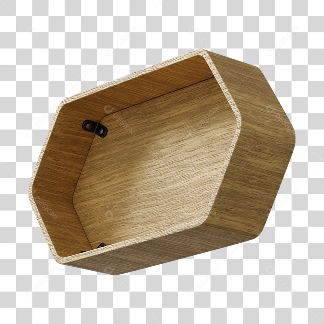 Elemento 3D De Madeira Para Composição PNG Transparente