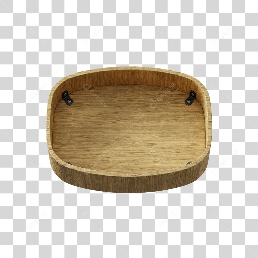 Objeto De Madeira Elemento 3D Para Composição PNG Transparente
