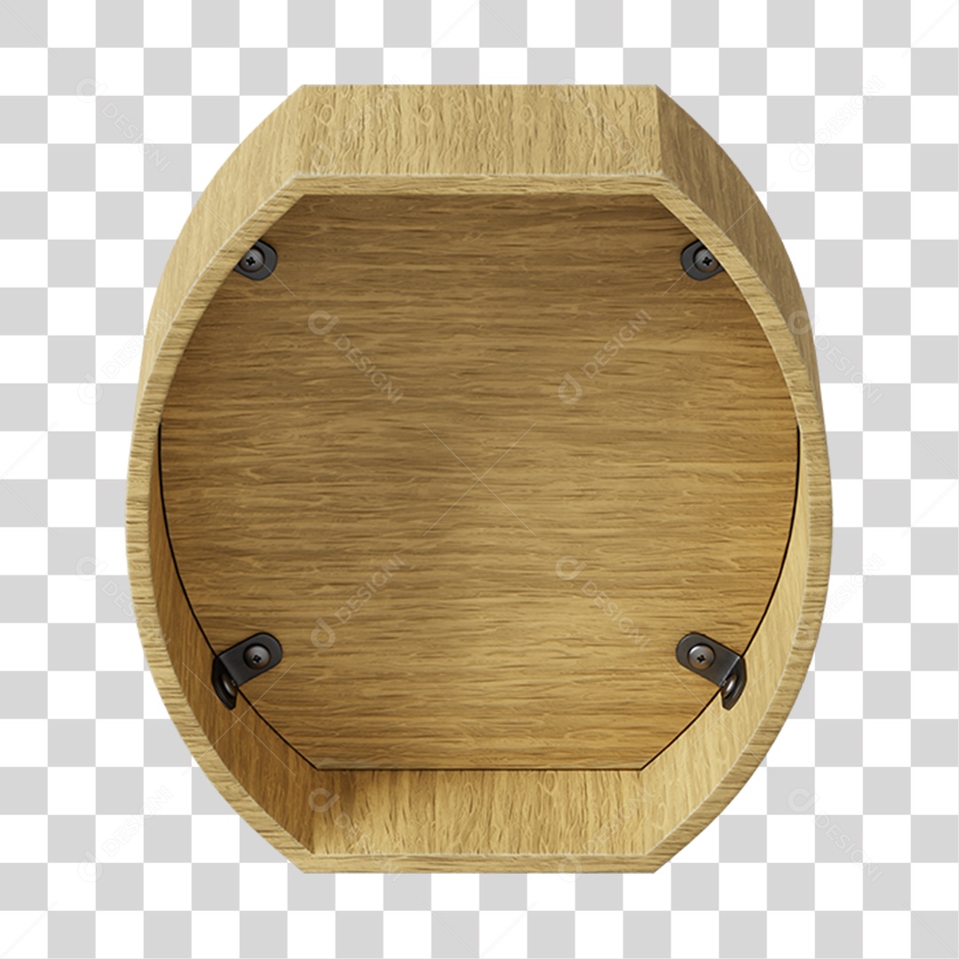 Madeira 3D Elemento Para Composição PNG Transparente