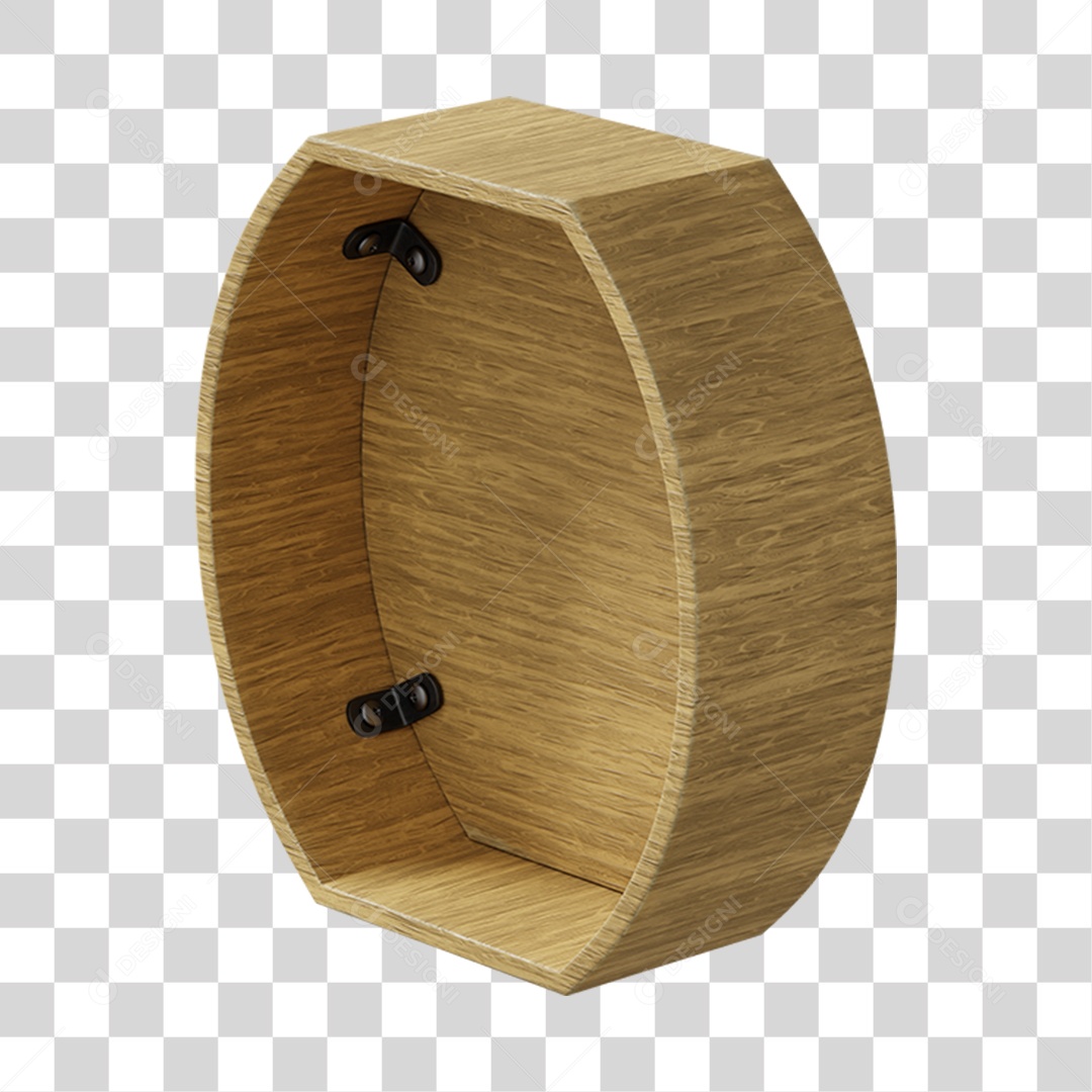 Madeira 3D Elemento Para Composição PNG Transparente
