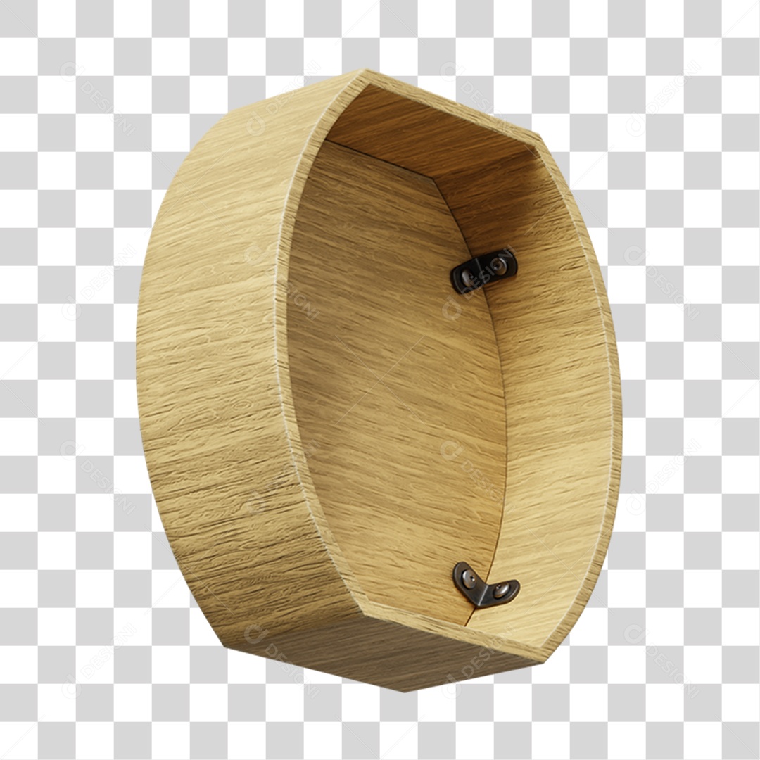 Madeira 3D Elemento Para Composição PNG Transparente