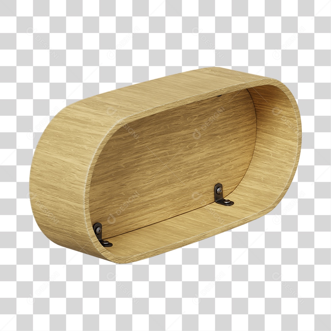 Elemento 3D De Madeira Para Composição PNG Transparente
