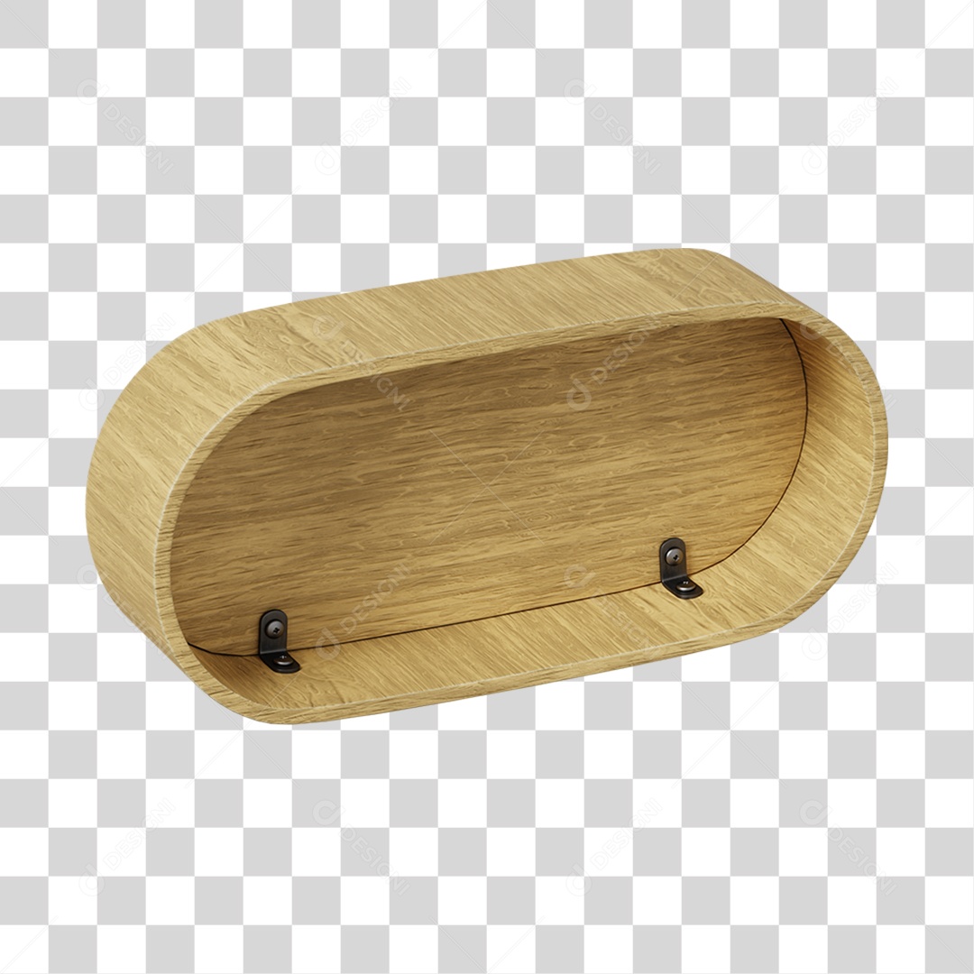 Elemento 3D De Madeira Para Composição PNG Transparente