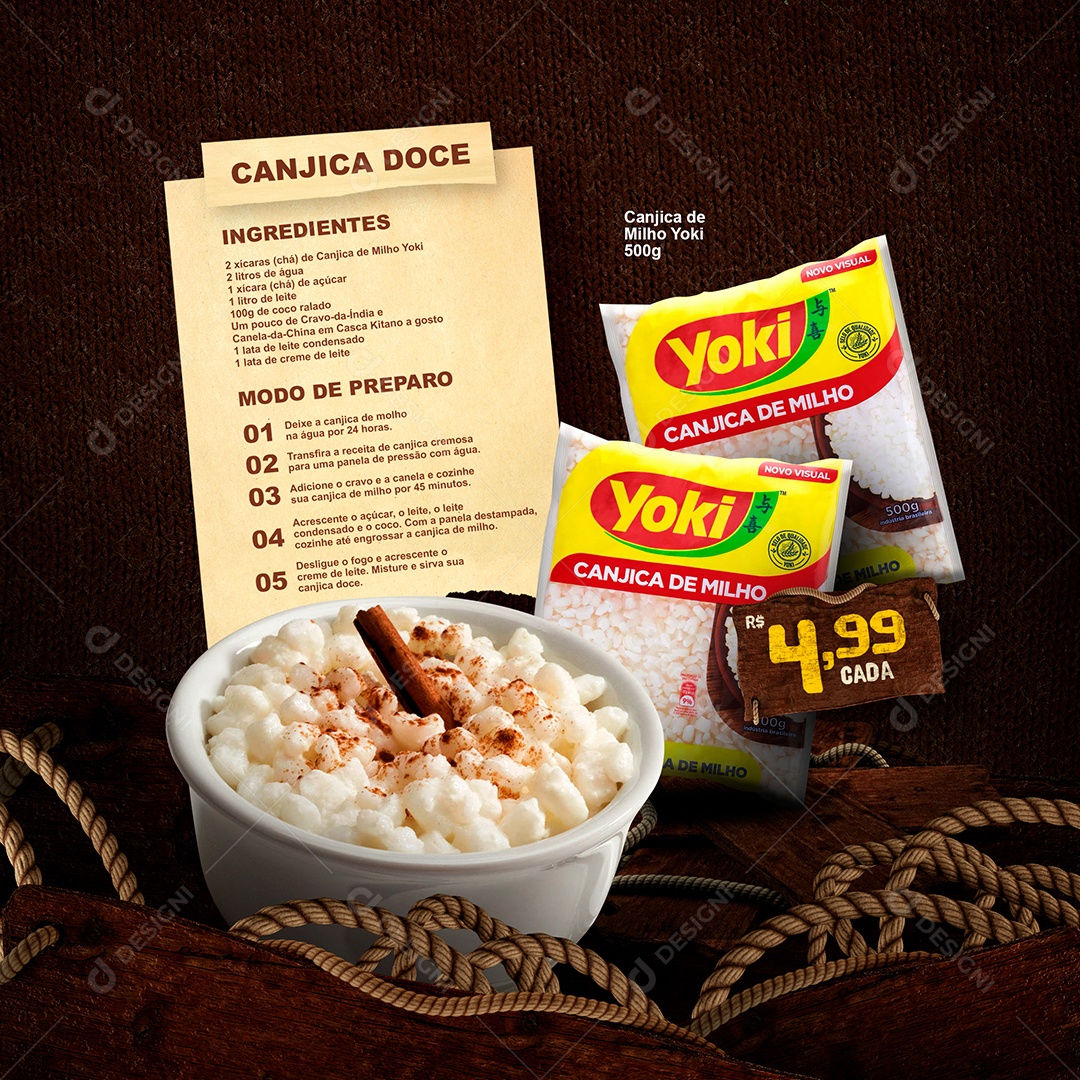 Arraiá Offers Corn Hominy Promotion Editable PSD Media