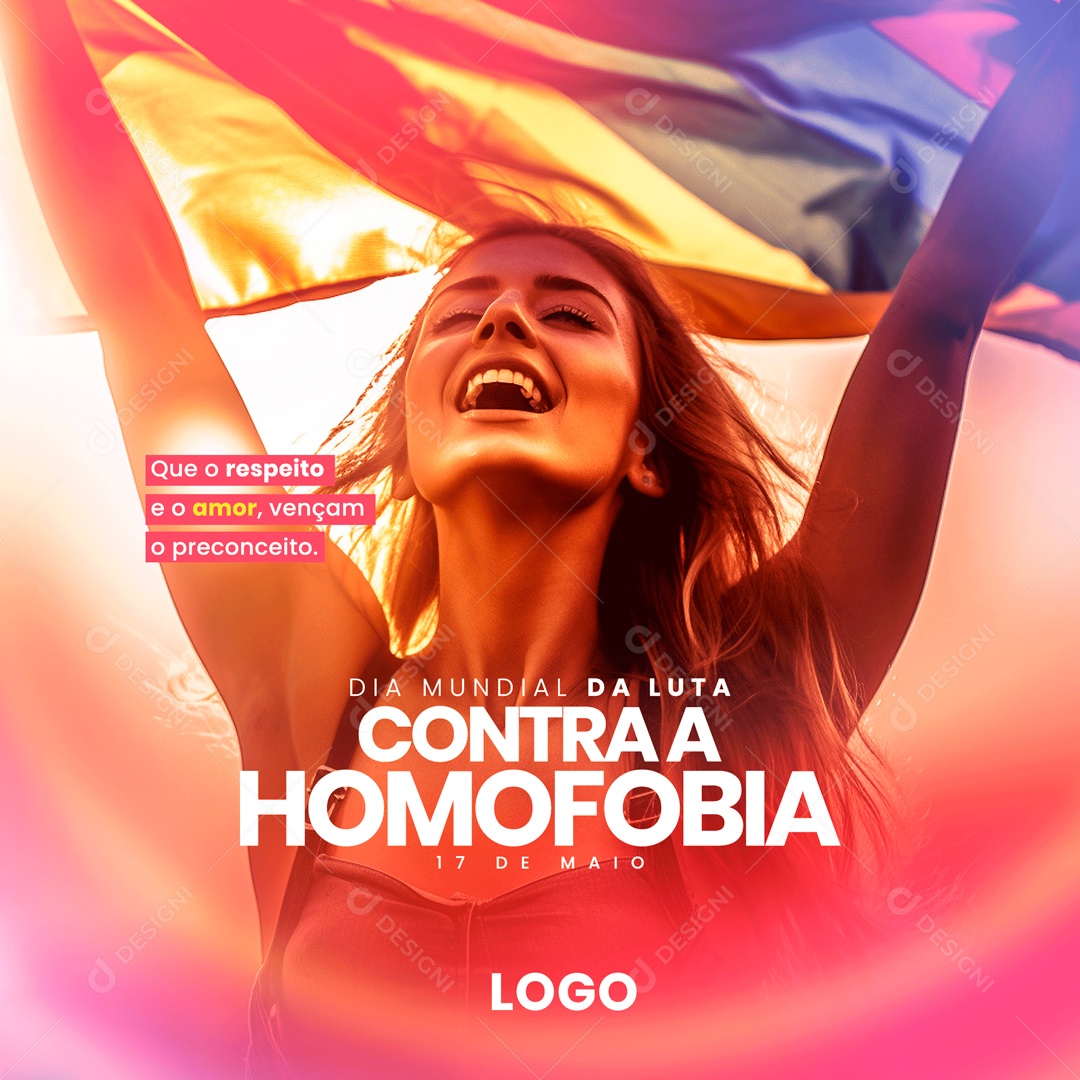 17 De Maio Dia Internacional Contra A Homofobia Social Media PSD Editável