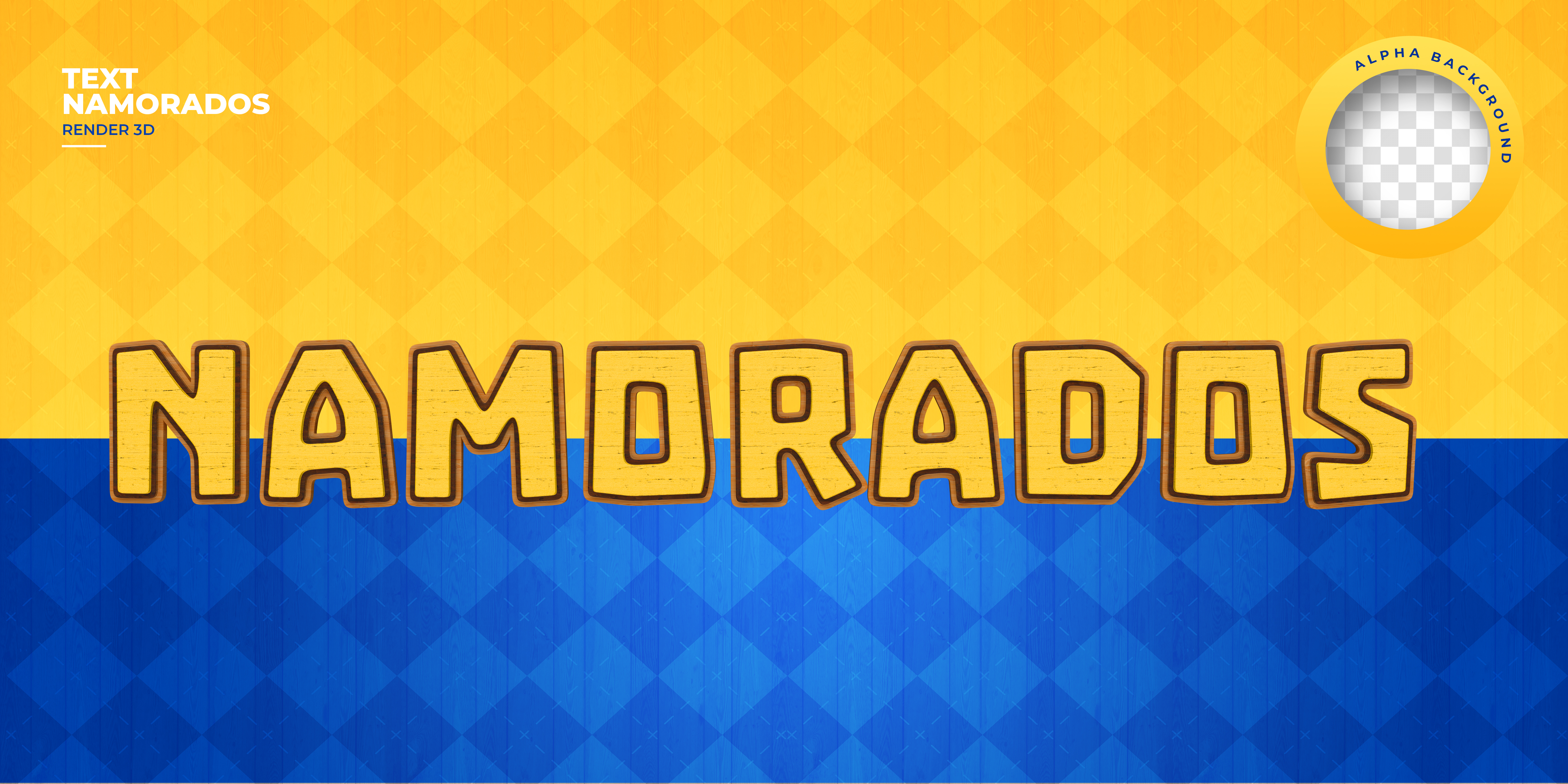 Texto 3D Namorados Para Composição PSD