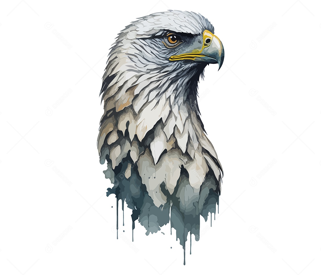 Ilustração 3D Águia EPS Editável