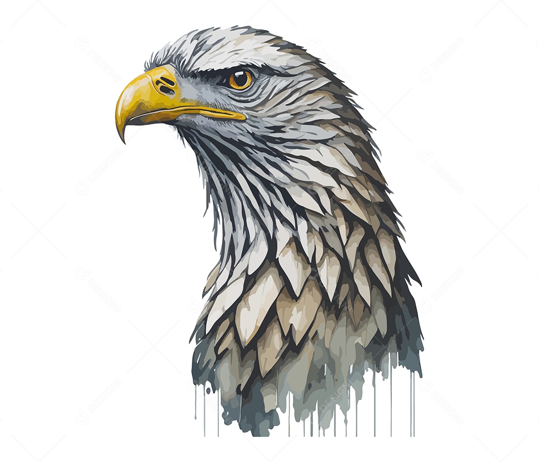 Ilustração 3D Águia EPS Editável
