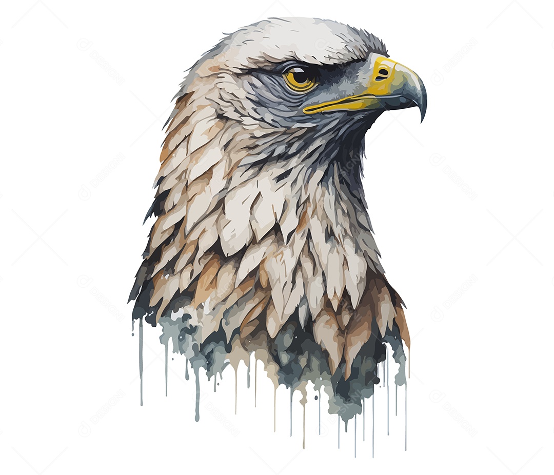 Ilustração 3D Águia EPS Editável