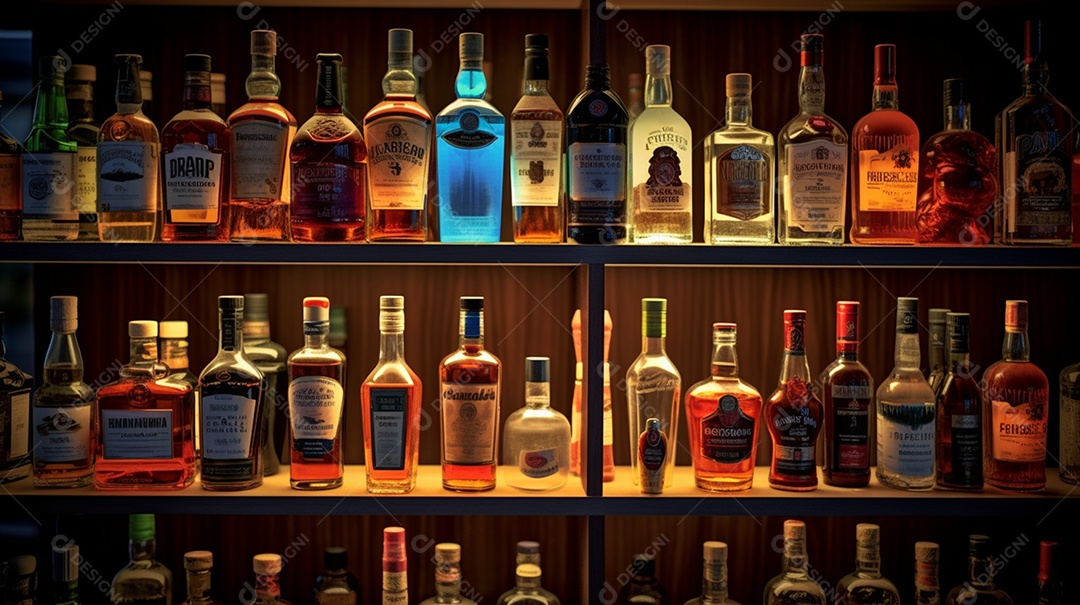 Bebidas No Fundo De Destilaria