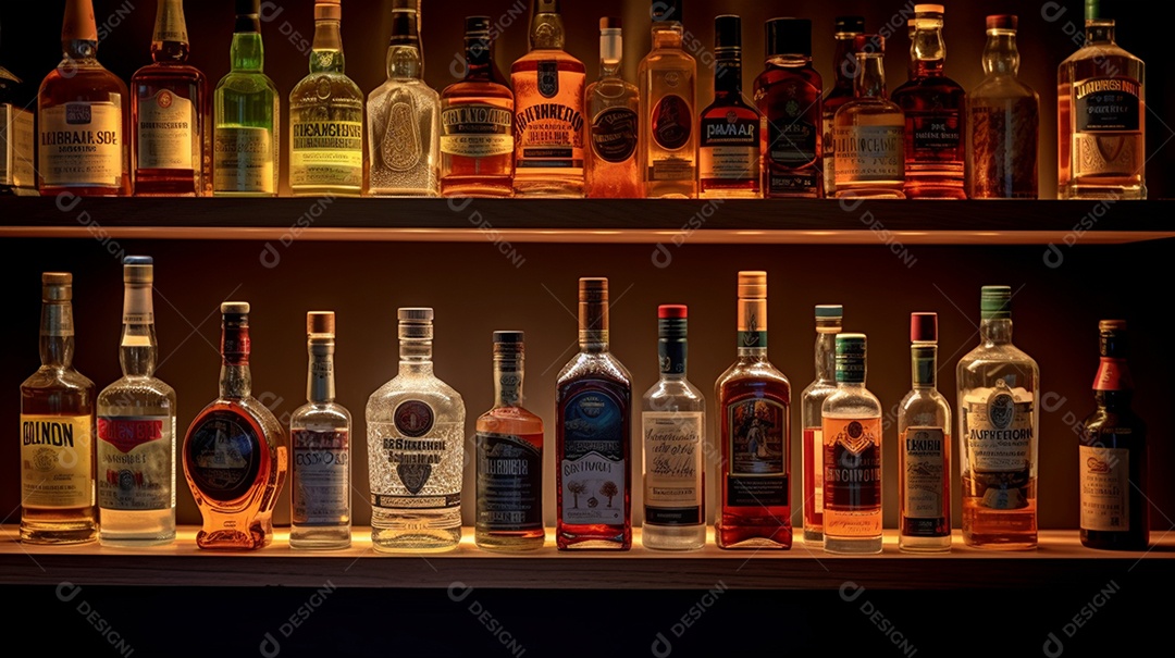 Bebidas No Fundo De Destilaria