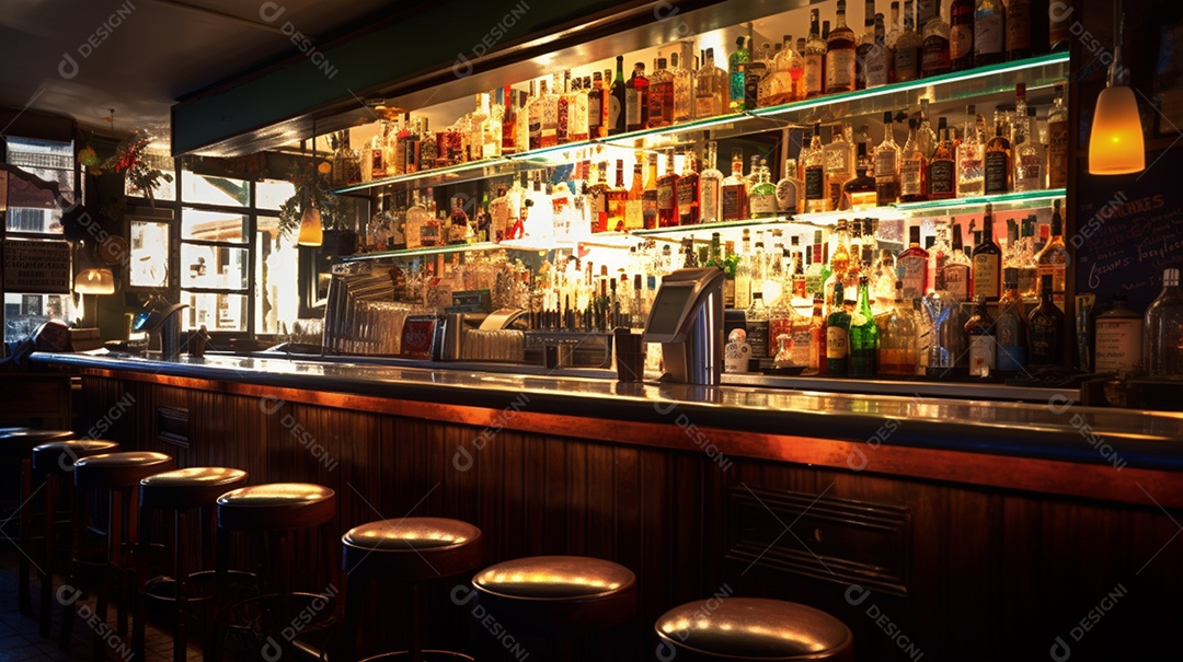 Fundo De Bebidas Em Destilaria